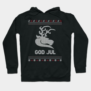 God Jul Merry Christmas Norway Sweden Viking Reindeer Xmas Shirt Hoodie